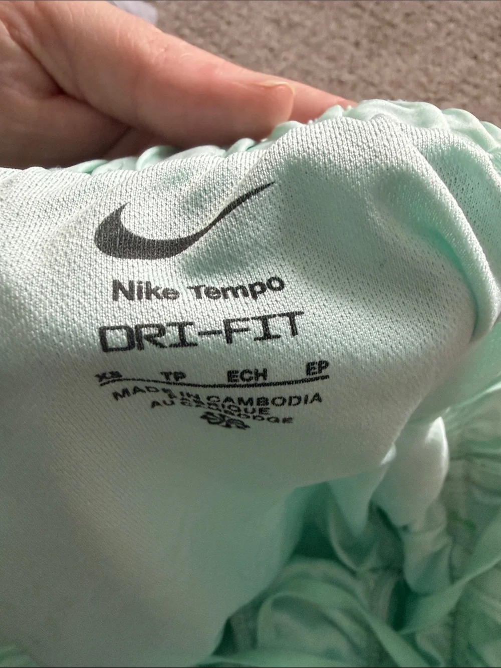 Nike Women’s Tempo Light Mint Athletic Shorts
